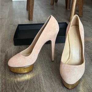 Charlotte Olympia Blush Pink Platform Heels